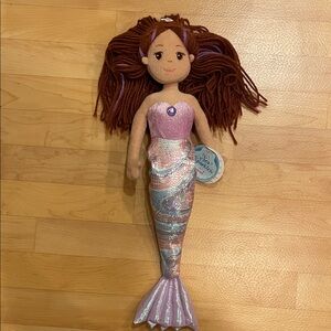 NWT  Aurora Mermaid Doll with Sparkling Tail